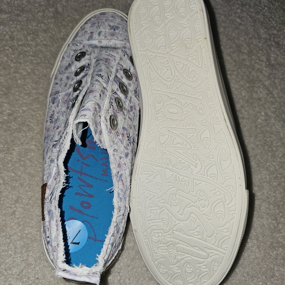 Blowfish White and Purple Slip-On Sneakers - Picture 4 of 4